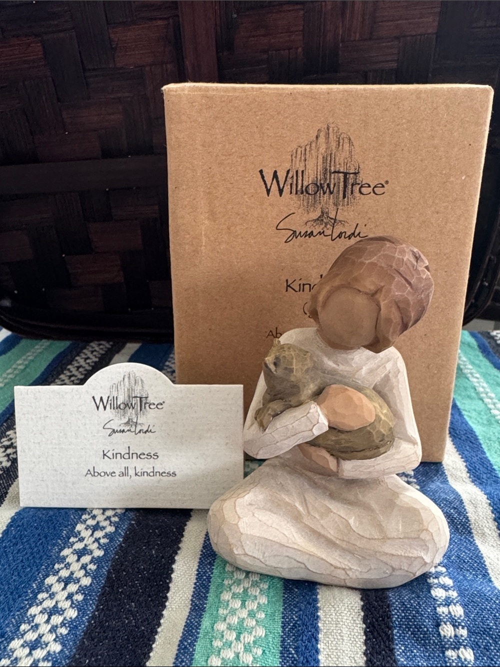 Willow Tree Kindness Figurine in Neutral Browns and Creams